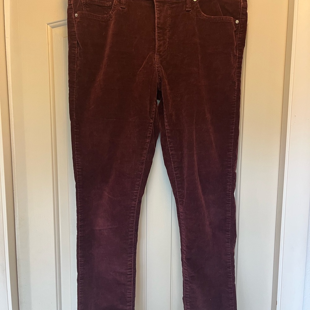 Burgundy Corduroy Pants